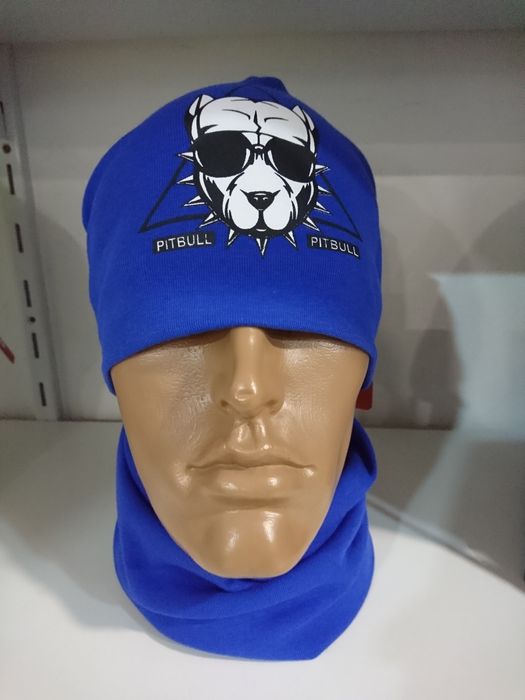 Pitbull набор шапка+шарф-балаклава