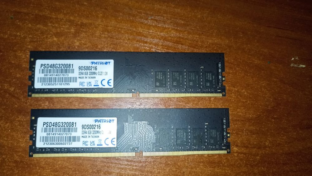 Оперативна память 2x8 (16gb) DDR4