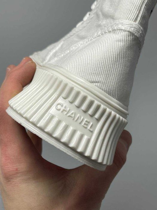 Кросівки Chanel Sneakers Platform White premium | Кроссовки жіночі