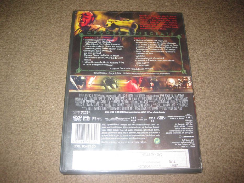 "Hellboy" com Ron Perlman/Edição Especial com 2 DVDs!64564347875203121