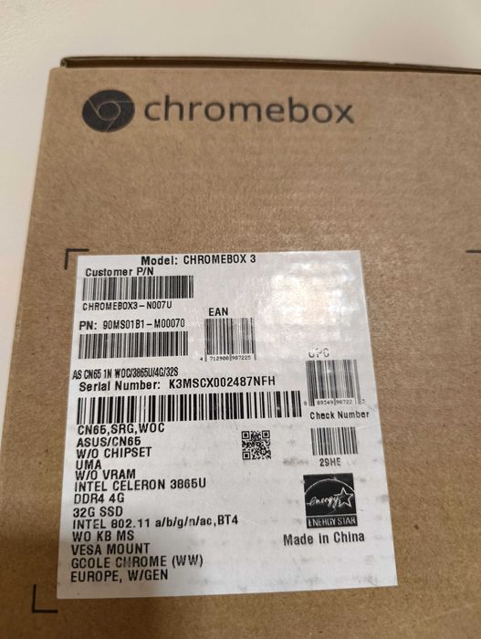 ASUS Chromebox 3 CN65 N007U: Компактний міні-ПК