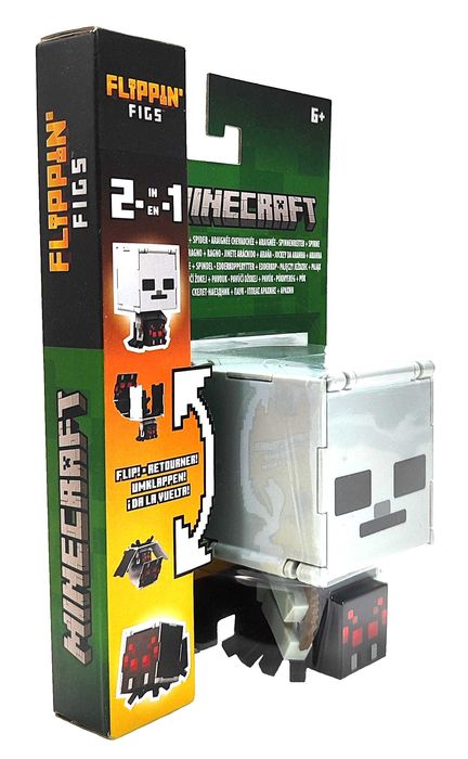 Figurka Minecraft Flippin' Figs - Pajęczy jeździec + pająk