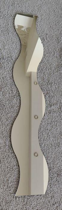 Lustro falowane kształt S duże w super stanie