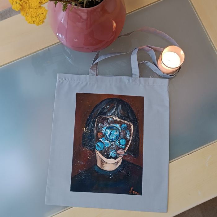 Tote Bag Pintado à mão