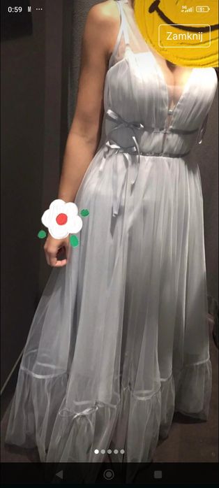 Sukienka Yoshe na sylwestra, studniówkę stylowa, piękna, tiulowa, nie