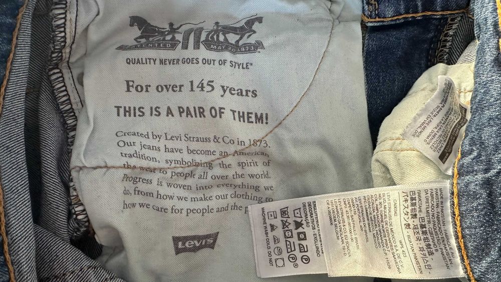 Levis 519 HI-BALL 34/32 Spodnie Piękne Slim