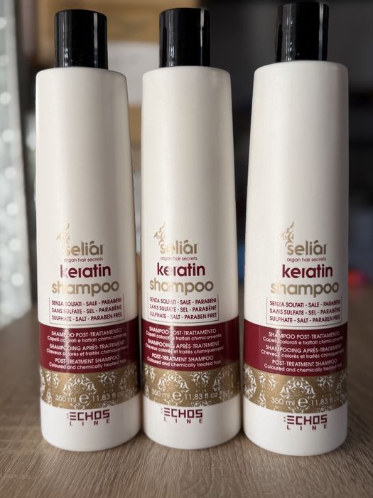 Echosline Keratin безсульфатний відновлюючий шампунь