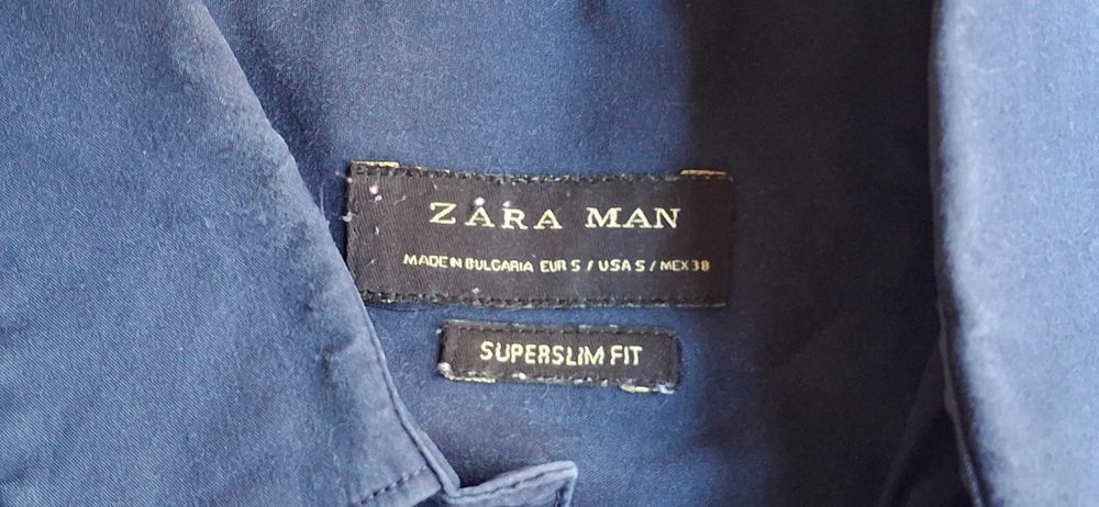 Camisa Azul Zara S