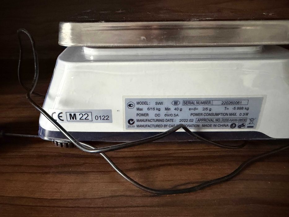 waga CAS model: SWII