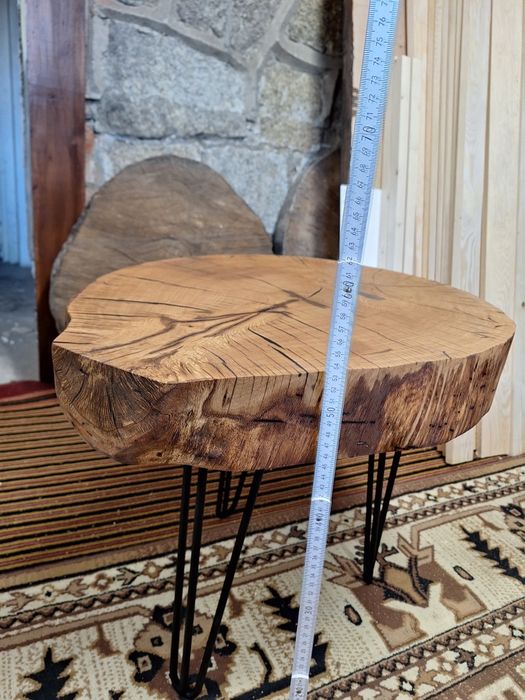 Stolik dębowy plaster