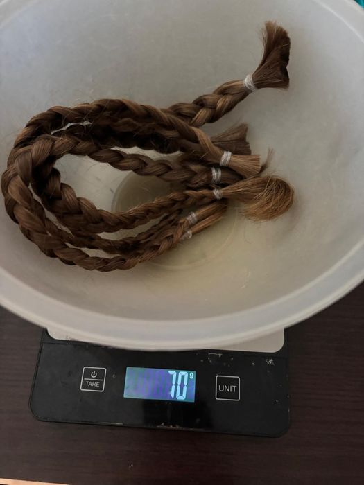 Włosy blond 70g 40cm