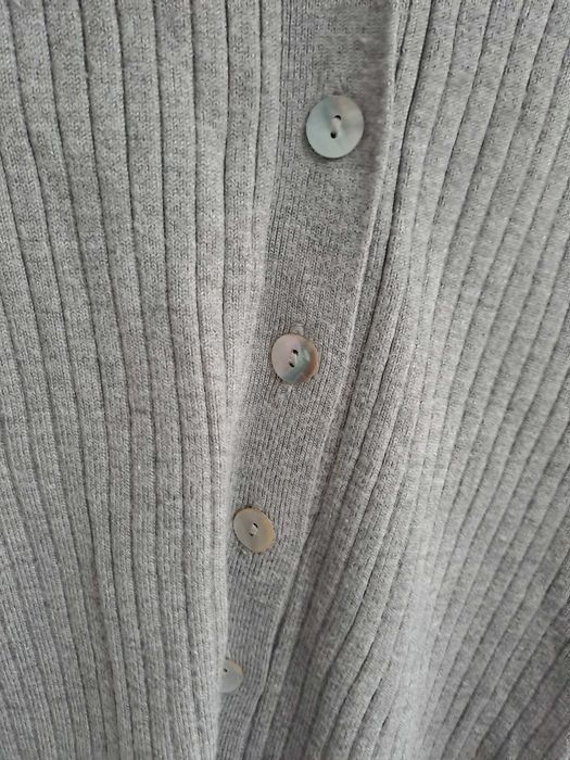 Sweter szary odpinany