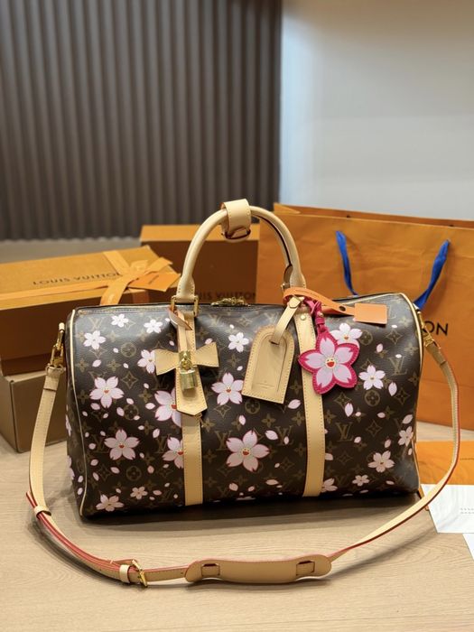 Сумка Louis Vuitton Keepall Bandoulière 45 Monogram Takashi Murakami