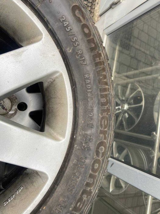 Диски R17 5*112 7.5J ET20 DIA76 245/55/17 CONTINENTAL CONTIWINTERCONTA