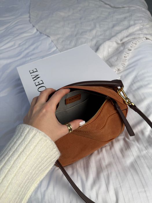 Сумка Loewe puzzle замшева