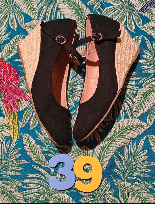 Baleriny espadryle Bonprix roz. 39