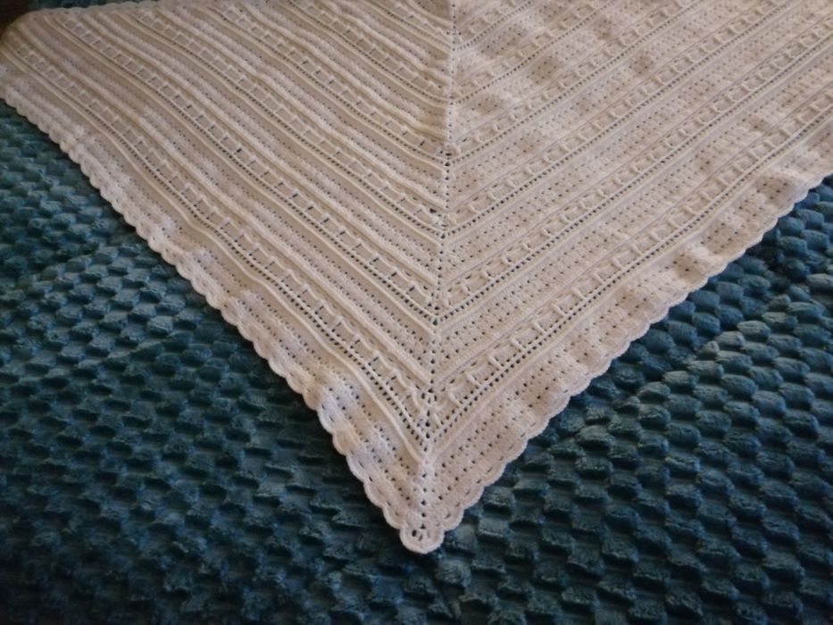 Xaile de croché feito à mão
