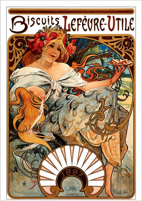 Lote 8  Cartazes Alfons Mucha