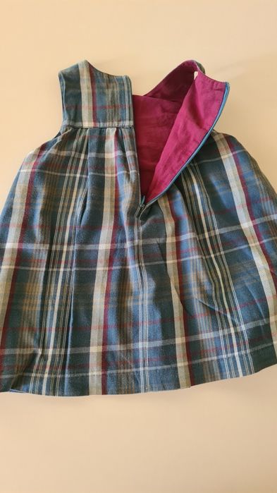 Vestidinho de menina Knot, tam. 12 Meses