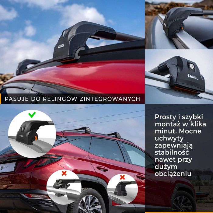 Bagażnik dachowy belki poprzeczki na reling Opel Mokka X Insignia