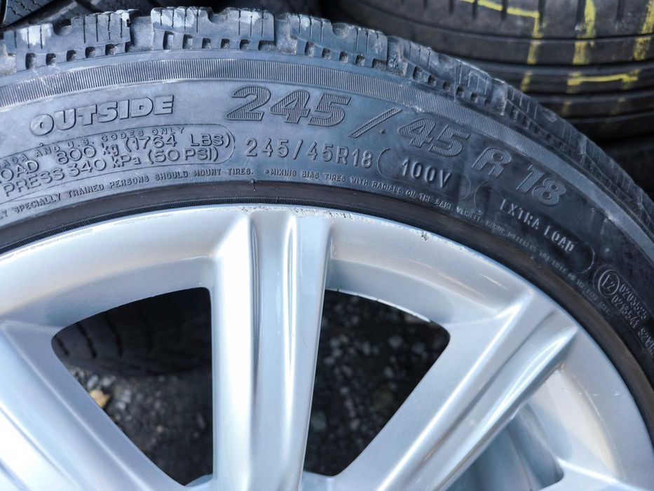 Koła Audi A4 A5 A6 C8 A8 A7 Q5 SQ5 Q3 18 cali 5x112 ET39 Opony 245/45
