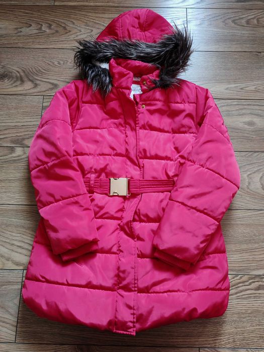 Zimowa kurtka dla dziewczynki w rozmiarze 128- 134