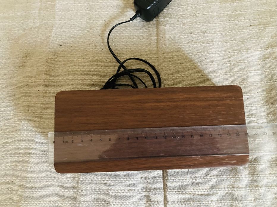 Relógio despertador Madeira