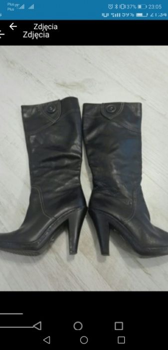 Kozaki z wysoką cholewka