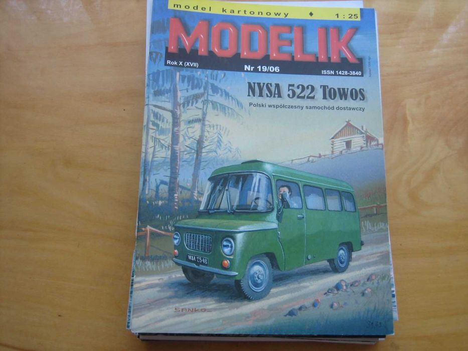Nysa 522 Towos 1:25 model kartonowy