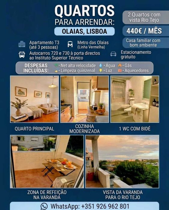 QUARTO INDIVIDUAL Com METRO e autocarro à Porta
