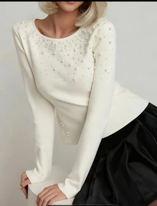 Nowy sweterek perełki  38 m