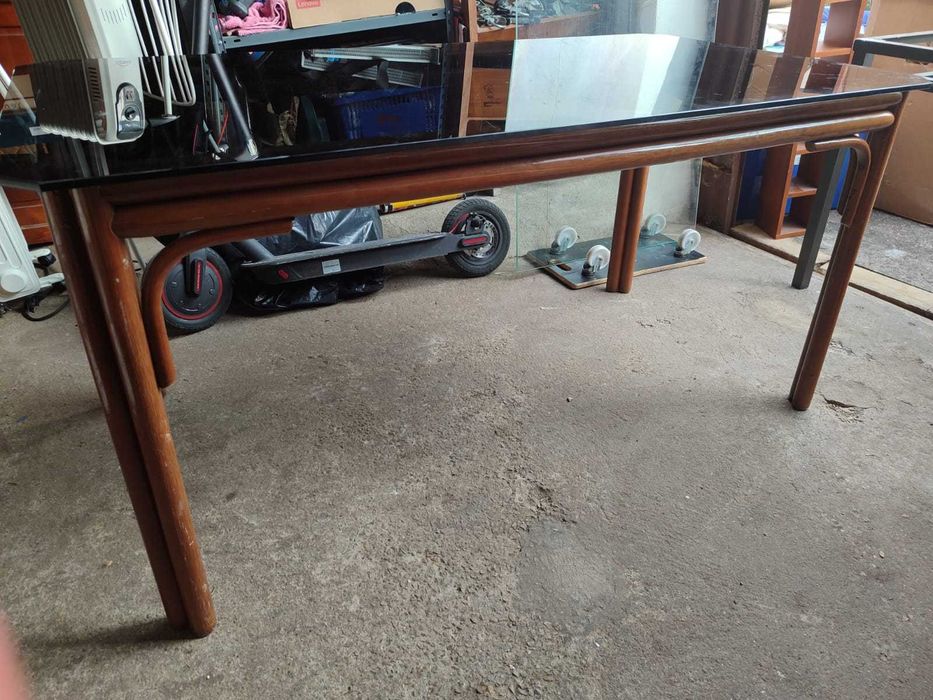 Mesa de vidro jardim