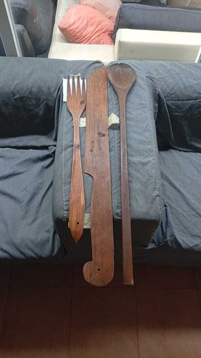 Decoração de Churrasqueira Vintage. Vasos , Potes e Talheres XL