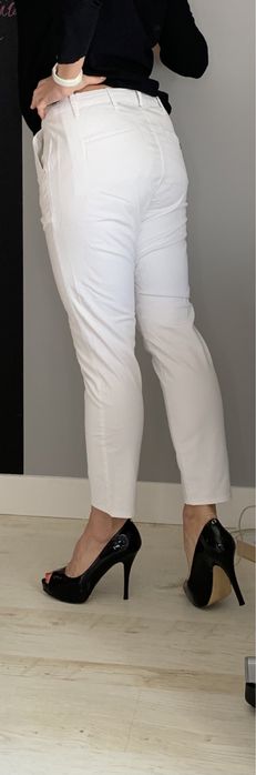 Gstar Raw spodnie chinosy boyfriend biale 28