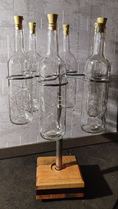 Castiçal de garrafas