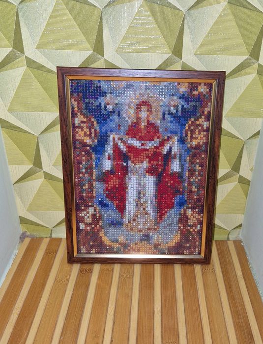 Ікона Покрова 15х20 алмазна вишивка