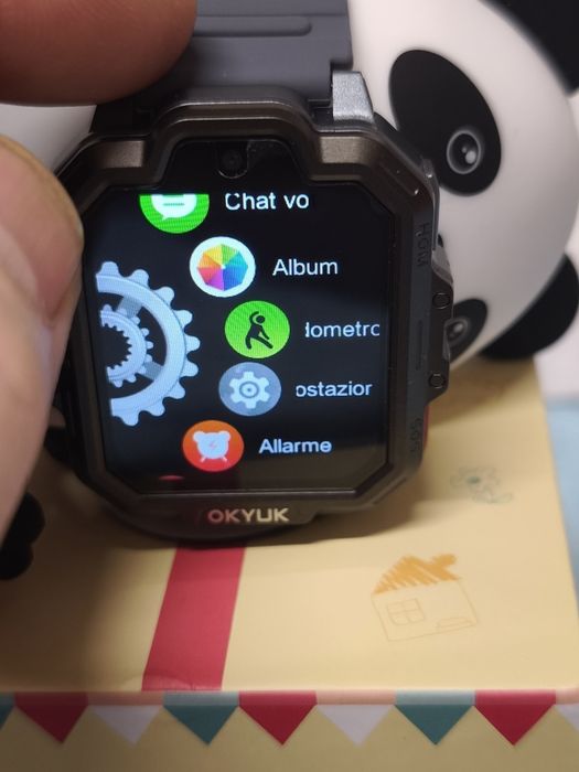 Relógio inteligente infantil OKYUK T17, 4G, com GPS e chamada de vídeo, chamada de emergência SOS, bate-papo por voz, SMS, modo escolar,