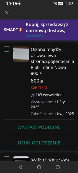 Osłona między Osiowa oraz Forma do produkcji Osłon Scania R Strimline