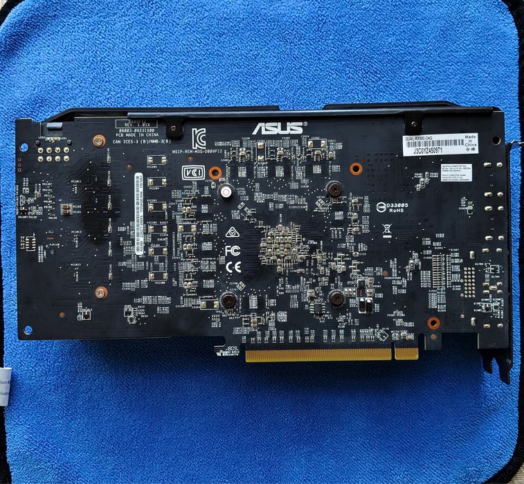 Відеокарта Asus Dual OC RX 580 4gb