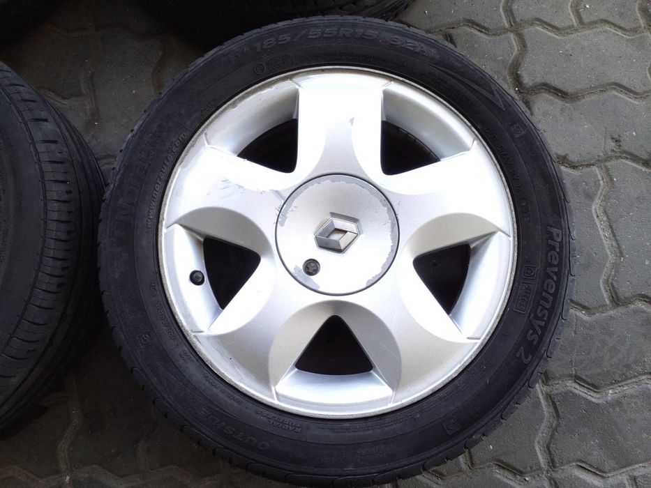 Jantes Renault R15 Com Pneus 185/55 Furação 4X100
