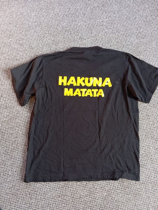 T shirt czarny Król lew hakuna mata r.L