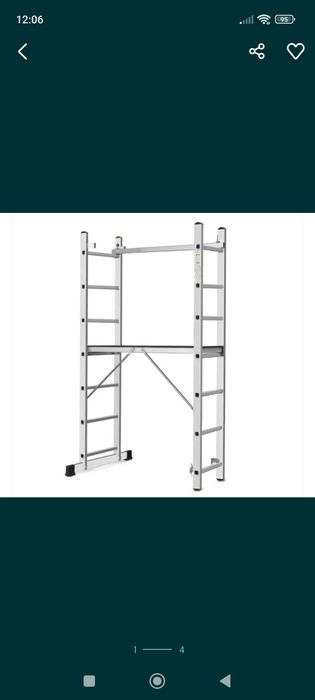 Rusztowanie drabinowe 2x8 podest domowe