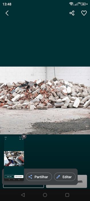 Garagem anexo recheios acumulação mudanças etc