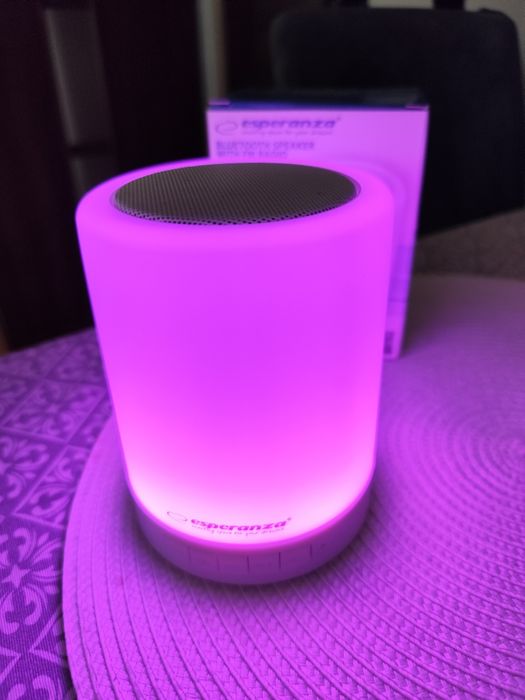 Głośnik Esperanza Bluetooth z radiem i lampka dotykową