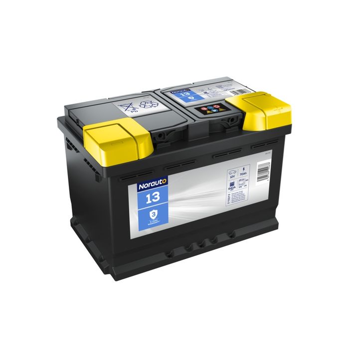 Bateria automóvel NORAUTO 70 Ah - 640 A - Praticamente Nova
