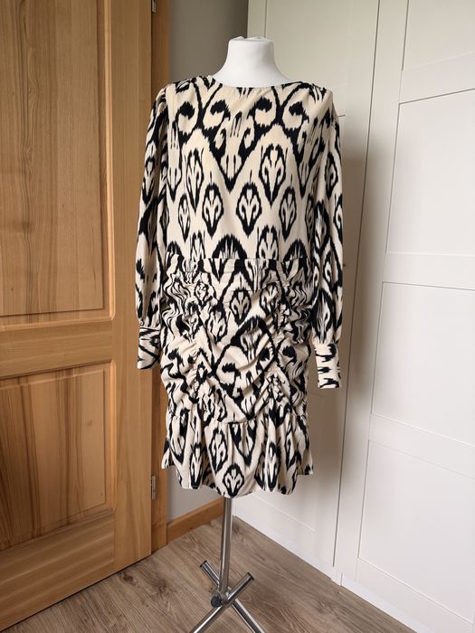 Beżowo-czarna sukienka rozmiar 42 NOWA! Bonprix