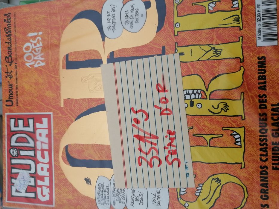 265 números Banda-desenhada FRANCO-BELGA FLUIDE GLACIAL
