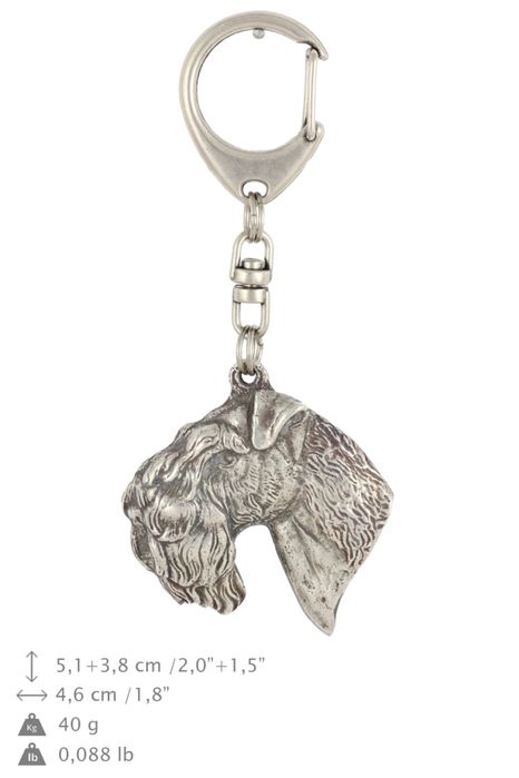 Kerry Blue Terrier brelok posrebrzany Art-Dog