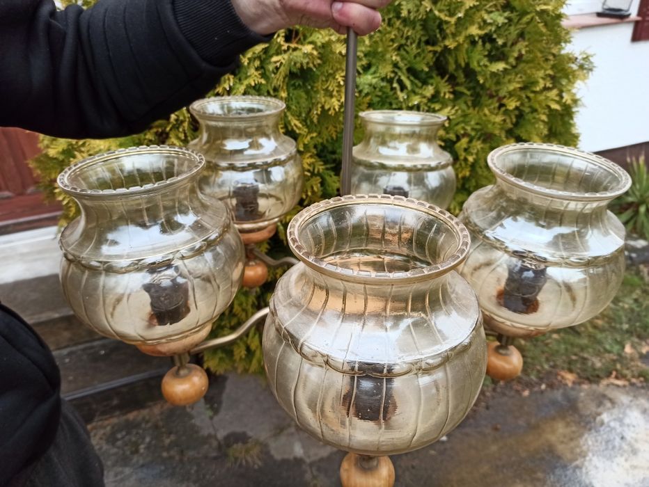 Pięcioramienna Lampa z PRL