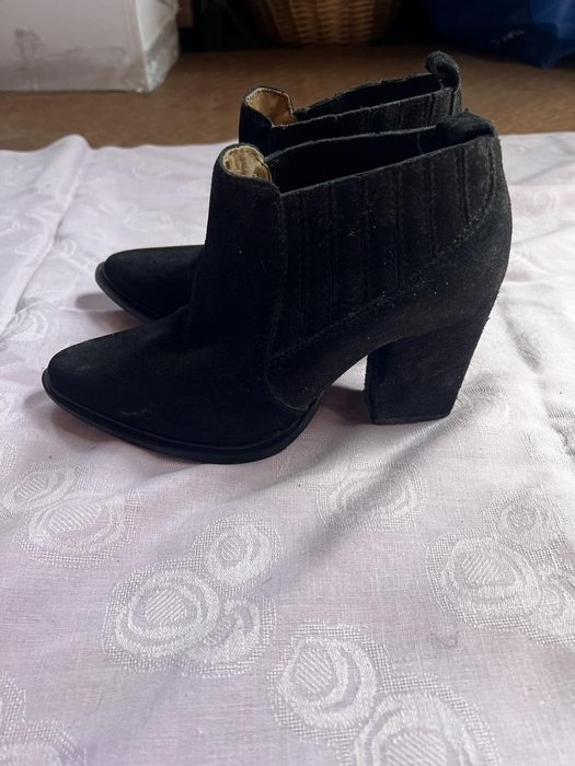 Козакі Zara натуральна шкіра
